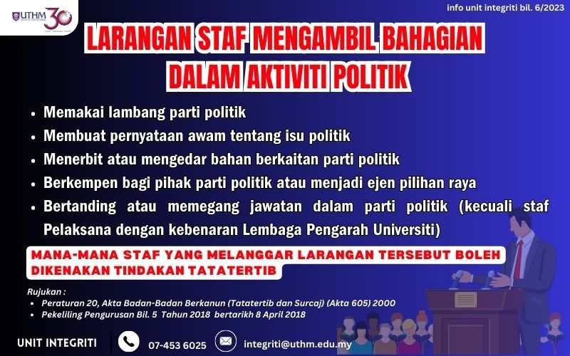 Larangan Staf Berpolitik